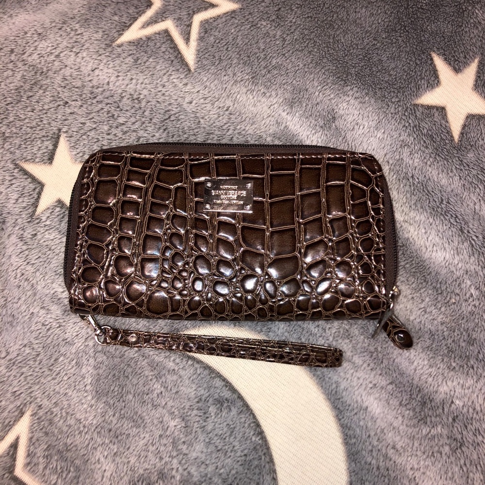 Versace wristlet wallet